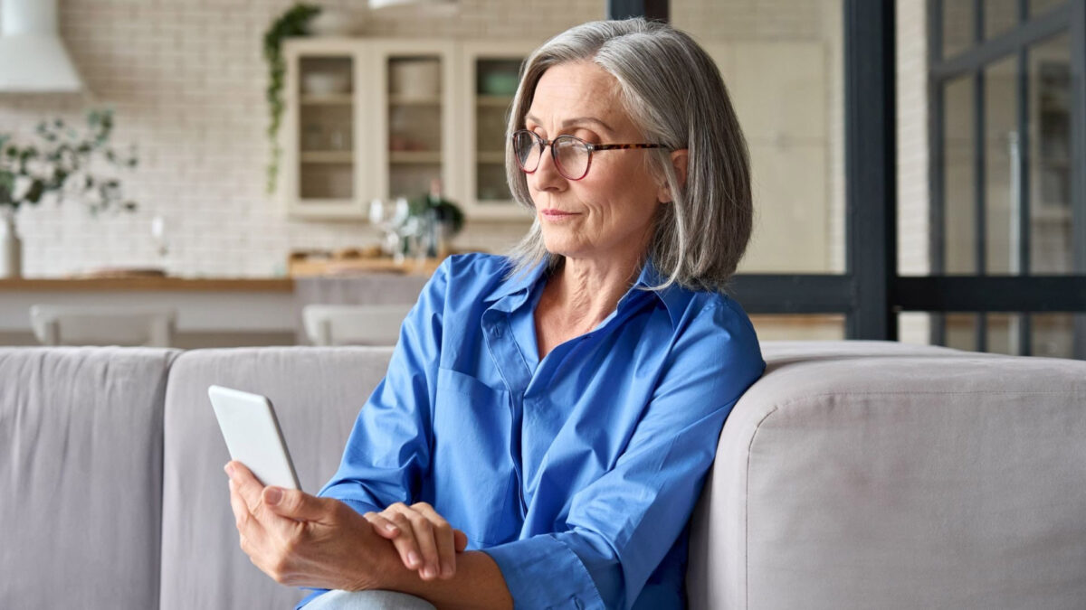 Head and neck cancer patient reviewing their treatment plan